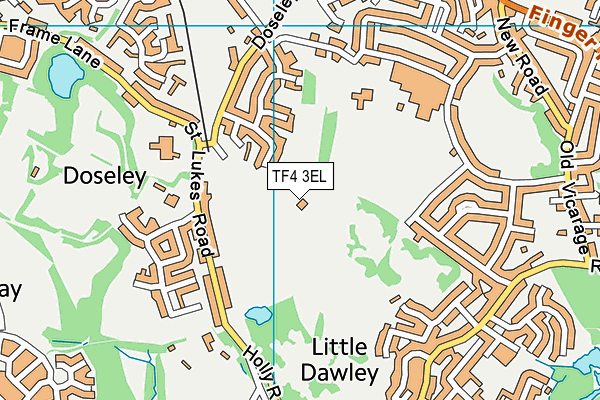 TF4 3EL map - OS VectorMap District (Ordnance Survey)
