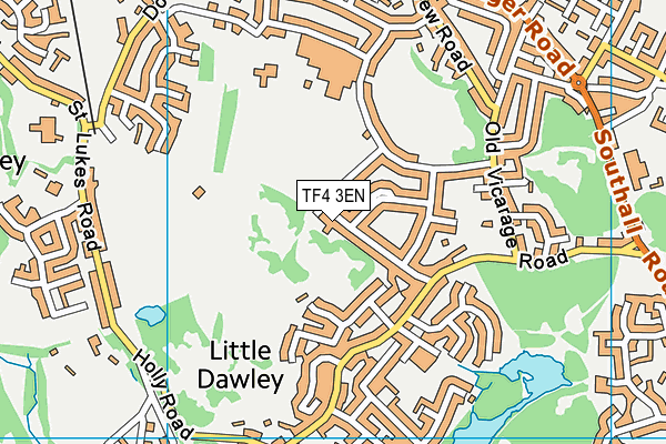 TF4 3EN map - OS VectorMap District (Ordnance Survey)