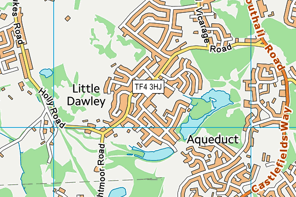 TF4 3HJ map - OS VectorMap District (Ordnance Survey)