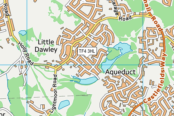 TF4 3HL map - OS VectorMap District (Ordnance Survey)