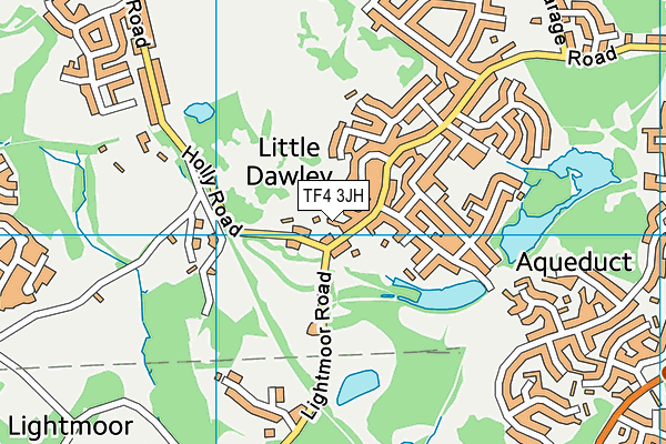 TF4 3JH map - OS VectorMap District (Ordnance Survey)