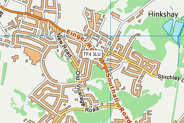 TF4 3LU map - OS VectorMap District (Ordnance Survey)