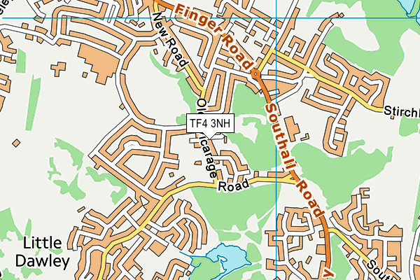 TF4 3NH map - OS VectorMap District (Ordnance Survey)
