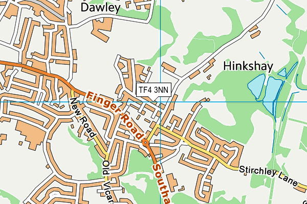 TF4 3NN map - OS VectorMap District (Ordnance Survey)