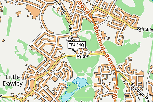 TF4 3NQ map - OS VectorMap District (Ordnance Survey)