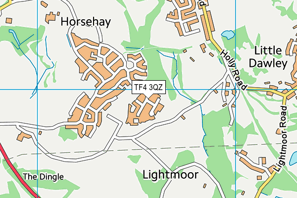 TF4 3QZ map - OS VectorMap District (Ordnance Survey)