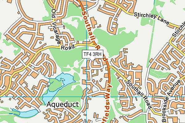 TF4 3RH map - OS VectorMap District (Ordnance Survey)