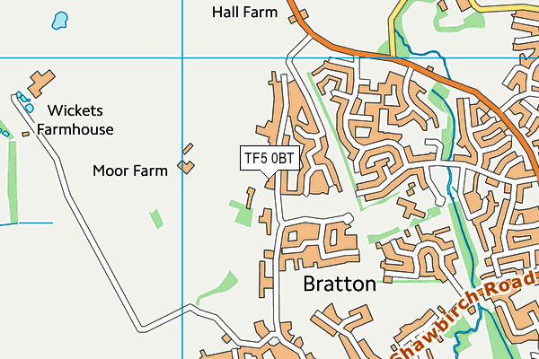 TF5 0BT map - OS VectorMap District (Ordnance Survey)