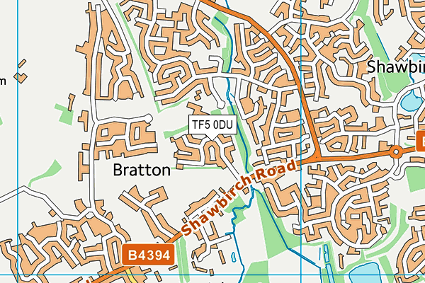 TF5 0DU map - OS VectorMap District (Ordnance Survey)