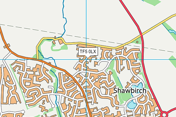 TF5 0LX map - OS VectorMap District (Ordnance Survey)