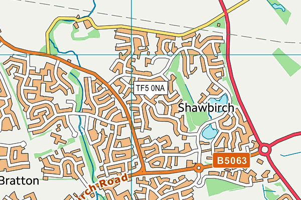 TF5 0NA map - OS VectorMap District (Ordnance Survey)