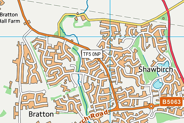 TF5 0NP map - OS VectorMap District (Ordnance Survey)