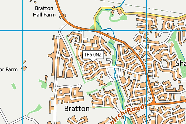 TF5 0NZ map - OS VectorMap District (Ordnance Survey)