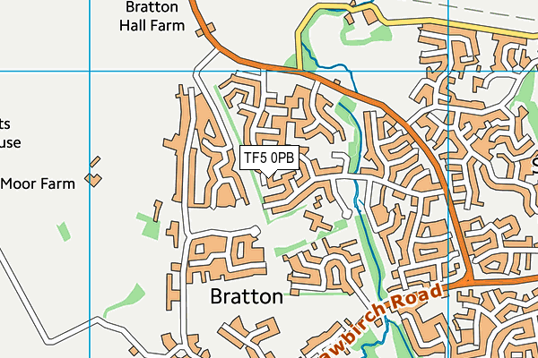 TF5 0PB map - OS VectorMap District (Ordnance Survey)