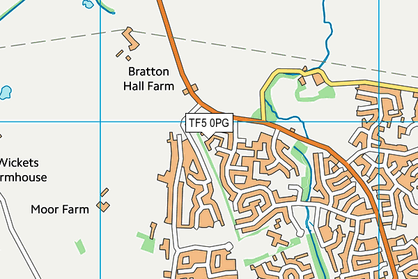 TF5 0PG map - OS VectorMap District (Ordnance Survey)