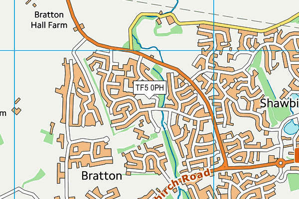 TF5 0PH map - OS VectorMap District (Ordnance Survey)