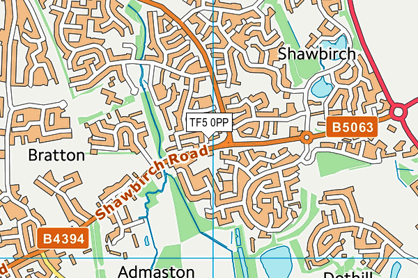 TF5 0PP map - OS VectorMap District (Ordnance Survey)