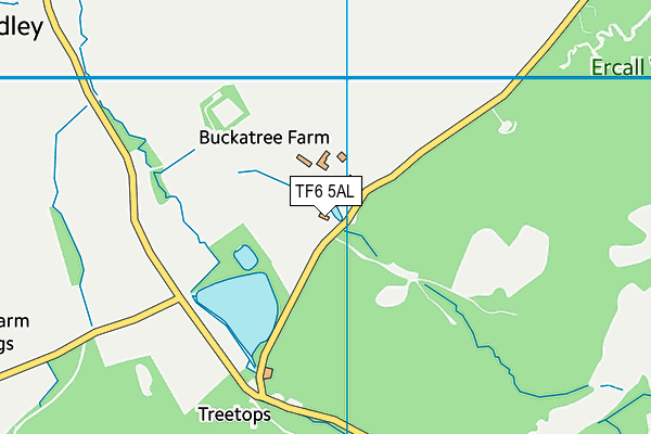 TF6 5AL map - OS VectorMap District (Ordnance Survey)