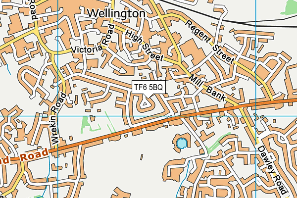 TF6 5BQ map - OS VectorMap District (Ordnance Survey)