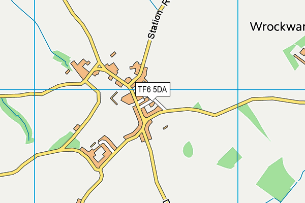 TF6 5DA map - OS VectorMap District (Ordnance Survey)
