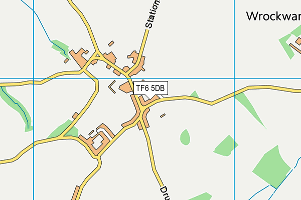 TF6 5DB map - OS VectorMap District (Ordnance Survey)