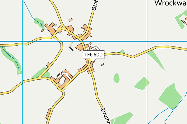 TF6 5DD map - OS VectorMap District (Ordnance Survey)