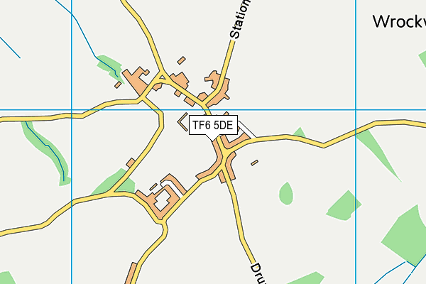 TF6 5DE map - OS VectorMap District (Ordnance Survey)