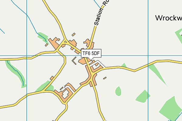 TF6 5DF map - OS VectorMap District (Ordnance Survey)