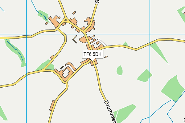 TF6 5DH map - OS VectorMap District (Ordnance Survey)