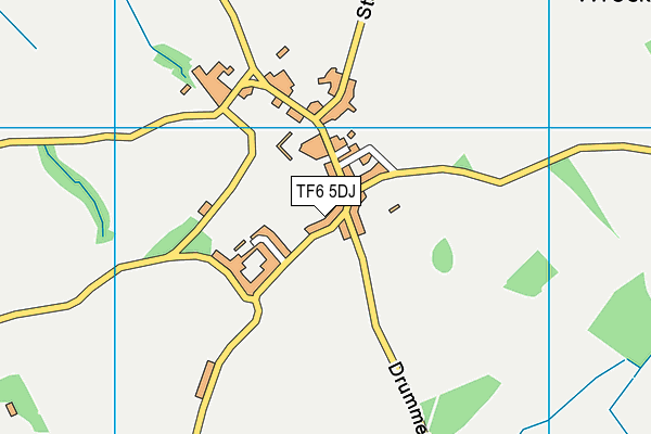 TF6 5DJ map - OS VectorMap District (Ordnance Survey)