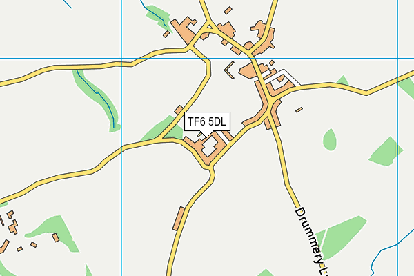 TF6 5DL map - OS VectorMap District (Ordnance Survey)