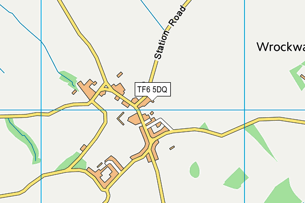 TF6 5DQ map - OS VectorMap District (Ordnance Survey)