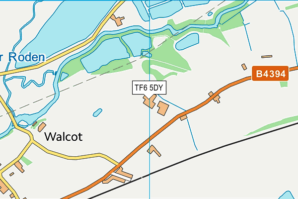 TF6 5DY map - OS VectorMap District (Ordnance Survey)