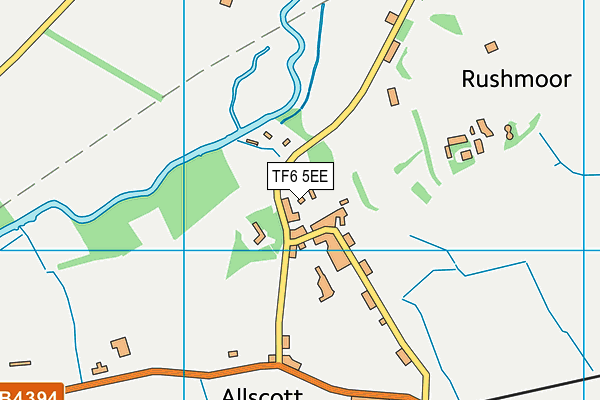 TF6 5EE map - OS VectorMap District (Ordnance Survey)