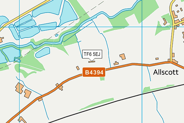 TF6 5EJ map - OS VectorMap District (Ordnance Survey)