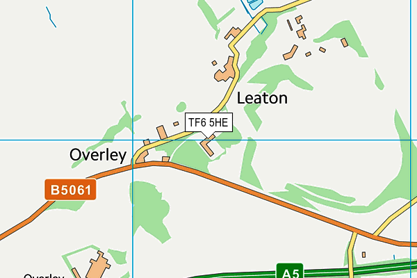 TF6 5HE map - OS VectorMap District (Ordnance Survey)