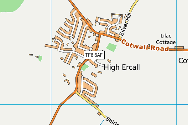 High Ercall Primary School map (TF6 6AF) - OS VectorMap District (Ordnance Survey)