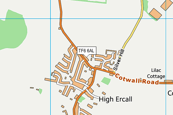 TF6 6AL map - OS VectorMap District (Ordnance Survey)