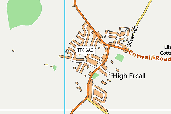 TF6 6AQ map - OS VectorMap District (Ordnance Survey)