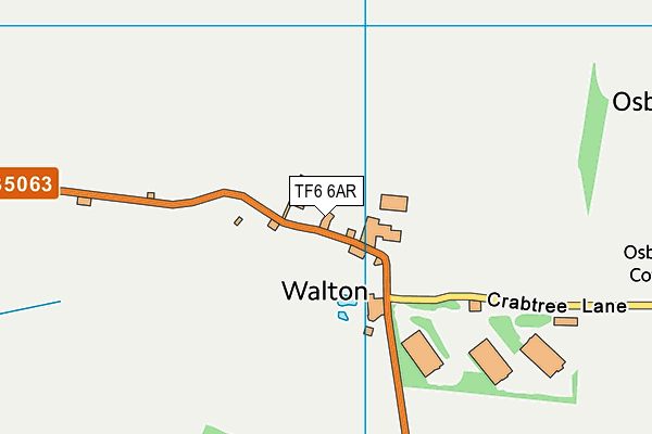 TF6 6AR map - OS VectorMap District (Ordnance Survey)