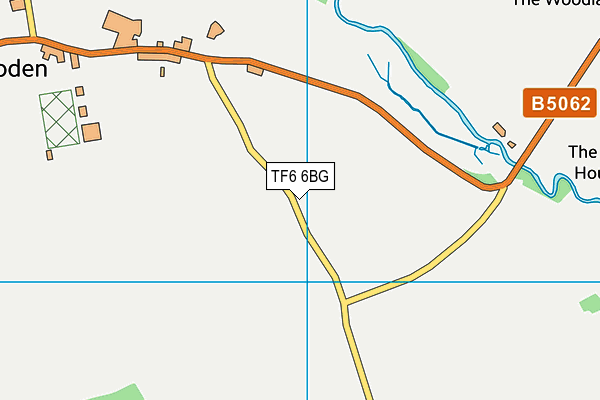 TF6 6BG map - OS VectorMap District (Ordnance Survey)