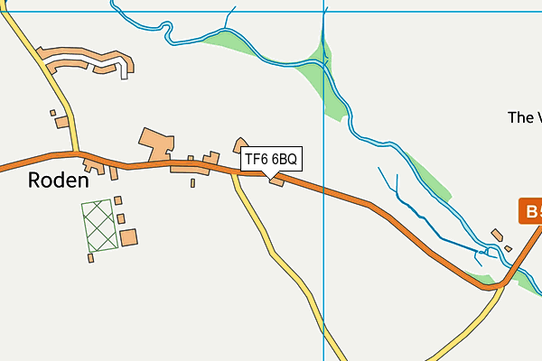 TF6 6BQ map - OS VectorMap District (Ordnance Survey)