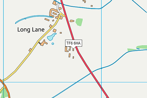 TF6 6HA map - OS VectorMap District (Ordnance Survey)
