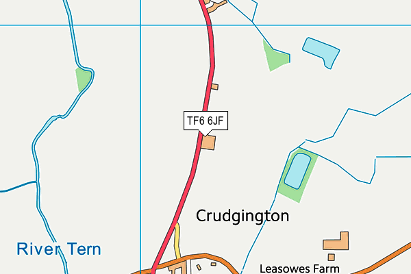 Crudgington Primary School map (TF6 6JF) - OS VectorMap District (Ordnance Survey)