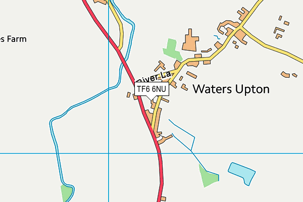 TF6 6NU map - OS VectorMap District (Ordnance Survey)