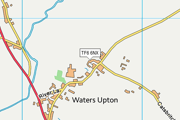 TF6 6NX map - OS VectorMap District (Ordnance Survey)