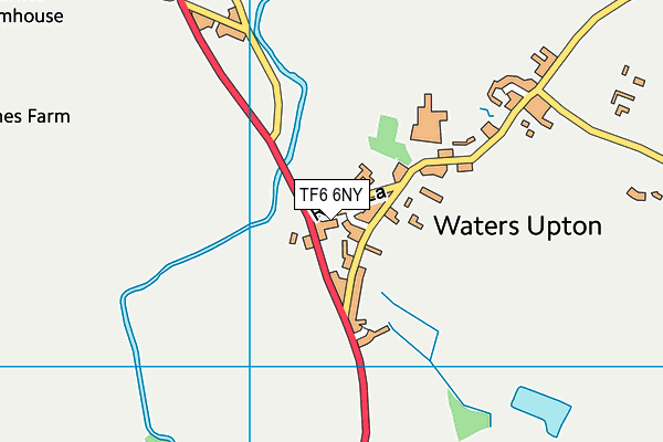 TF6 6NY map - OS VectorMap District (Ordnance Survey)