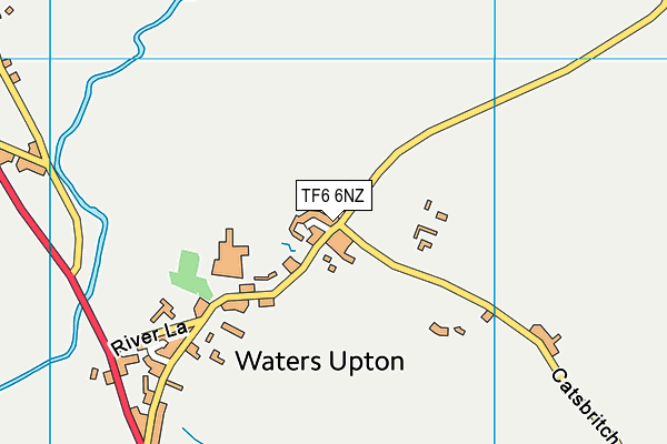 TF6 6NZ map - OS VectorMap District (Ordnance Survey)