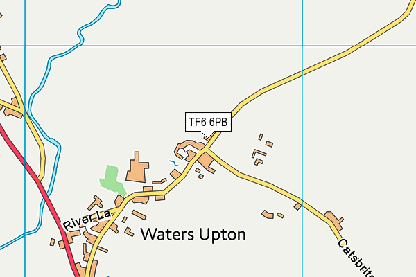TF6 6PB map - OS VectorMap District (Ordnance Survey)