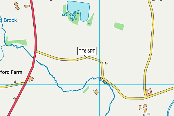 TF6 6PT map - OS VectorMap District (Ordnance Survey)